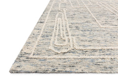 Loloi Rugs Leela Collection Rug in Sky, White - 9.3 x 13 feet