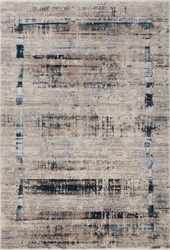 Loloi Rugs Leigh Collection Rug in Granite, Slate - 7.8 x 10.8 feet