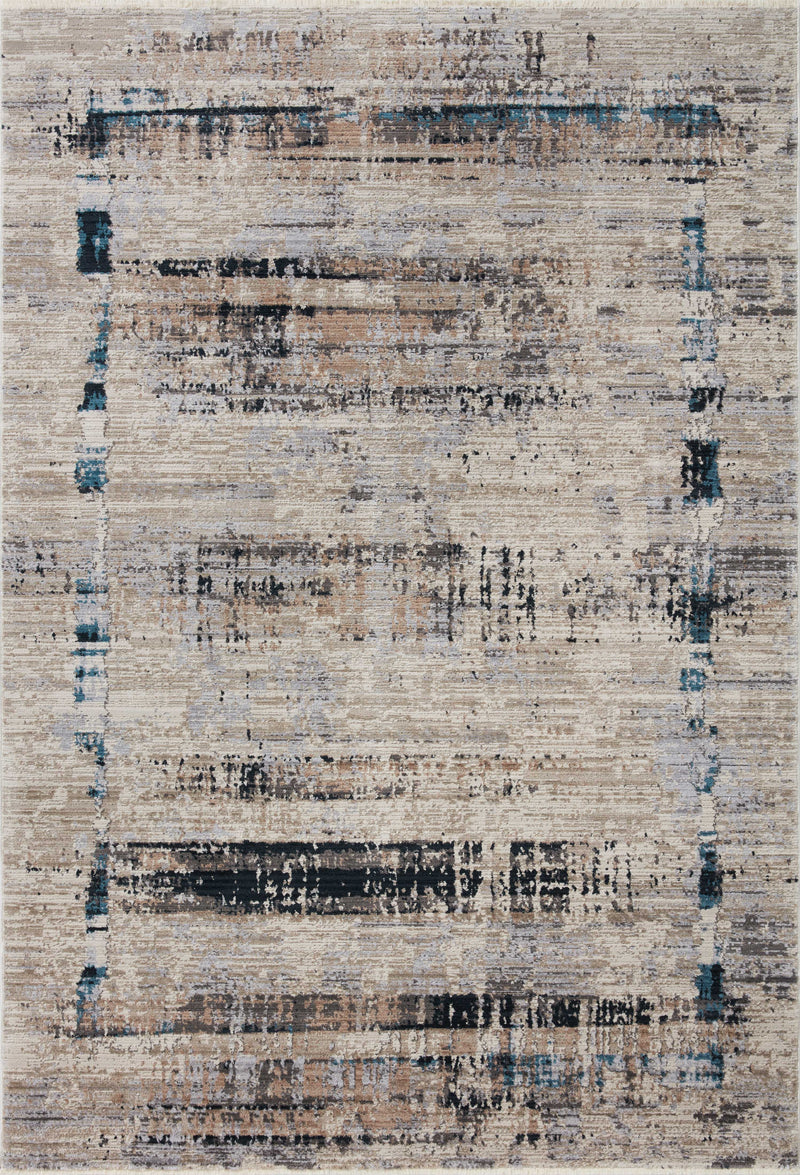 Loloi Rugs Leigh Collection Rug in Granite, Slate - 7.8 x 10.8 feet