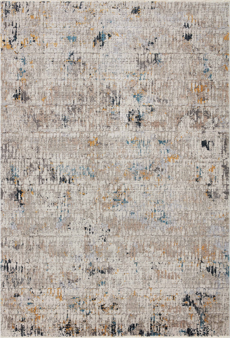 Loloi Rugs Leigh Collection Rug in Ivory, Granite - 6.6 x 9.5 feet