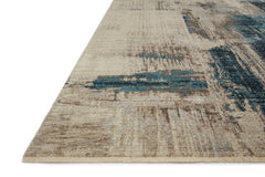 Loloi Rugs Leigh Collection Rug in Slate, Denim - 7.8 x 10.8 feet