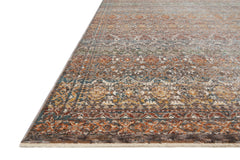 Loloi Rugs Lourdes Collection Rug in Stone, Multi - 7.8 x 10 feet