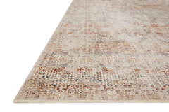 Loloi Rugs Lourdes Collection Rug in Ivory, Spice - 7.8 x 10 feet