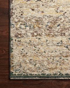 Loloi Rugs Lourdes Collection Rug in Ivory, Multi - 7.8 x 10 feet