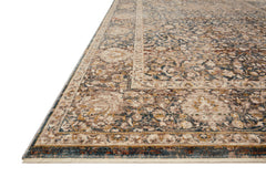 Loloi Rugs Lourdes Collection Rug in Charcoal, Ivory - 7.8 x 10 feet