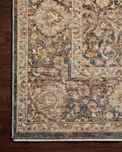 Loloi Rugs Lourdes Collection Rug in Charcoal, Ivory - 7.8 x 10 feet