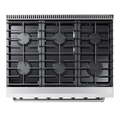 Thor Kitchen Package - 36 in. Propane Gas Range, Range Hood, Refrigerator, Dishwasher, AP-LRG3601ULP-TRH-2