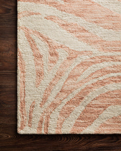 Loloi Rugs Masai Collection Rug in Blush, Ivory - 9.3 x 13 feet