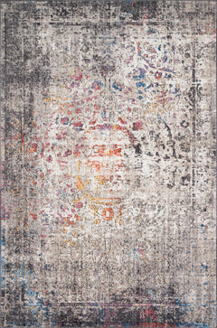 Loloi Rugs Medusa Collection Rug in Granite, Multi - 7.8 x 10.5 feet