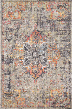 Loloi Rugs Medusa Collection Rug in Taupe, Sunset - 7.8 x 10.5 feet