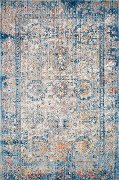 Loloi Rugs Medusa Collection Rug in Blue, Multi - 7.8 x 10.5 feet