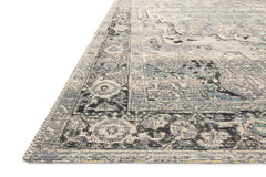 Loloi Rugs Mika Collection Rug in Grey, Blue - 10.5 x 13.8 feet