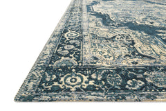 Loloi Rugs Mika Collection Rug in Dk Blue, Dk Blue - 10.5 x 13.8 feet