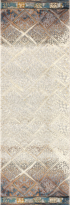 Loloi Rugs Mika Collection Rug in Ivory, Mediterranean - 10.5 x 13.8 feet