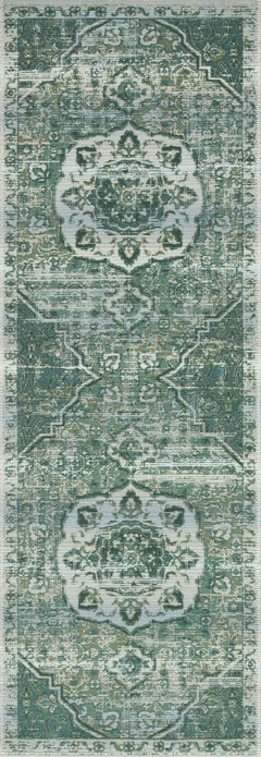 Loloi Rugs Mika Collection Rug in Green, Mist - 10.5 x 13.8 feet