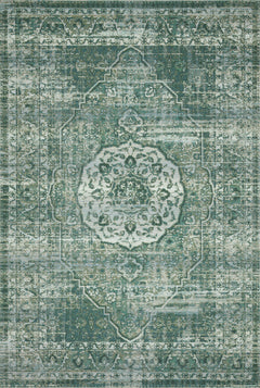 Loloi Rugs Mika Collection Rug in Green, Mist - 10.5 x 13.8 feet