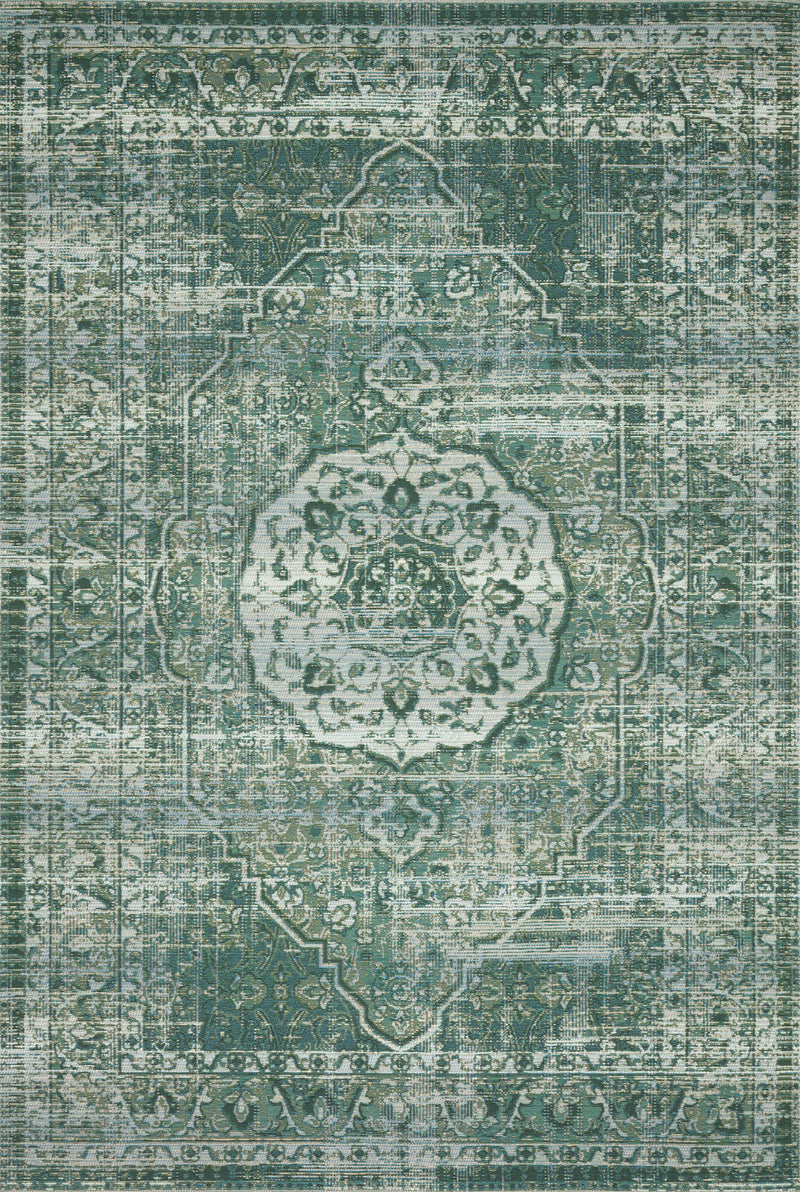 Loloi Rugs Mika Collection Rug in Green, Mist - 10.5 x 13.8 feet