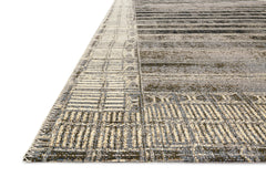 Loloi Rugs Mika Collection Rug in Charcoal, Ivory - 10.5 x 13.8 feet