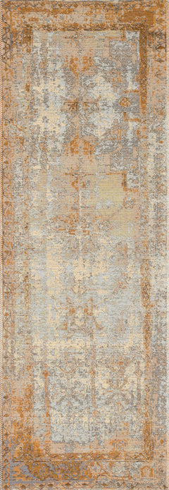 Loloi Rugs Mika Collection Rug in Ant. Ivory, Copper - 10.5 x 13.8 feet