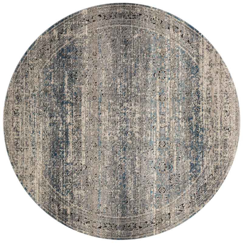 Loloi Rugs Millennium Collection Rug in Grey, Blue - 7.6 x 7.6 feet