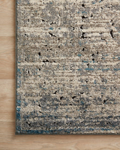 Loloi Rugs Millennium Collection Rug in Grey, Blue - 6.6 x 9.2 feet