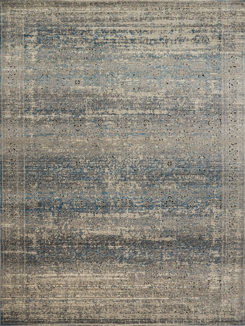 Loloi Rugs Millennium Collection Rug in Grey, Blue - 6.6 x 9.2 feet