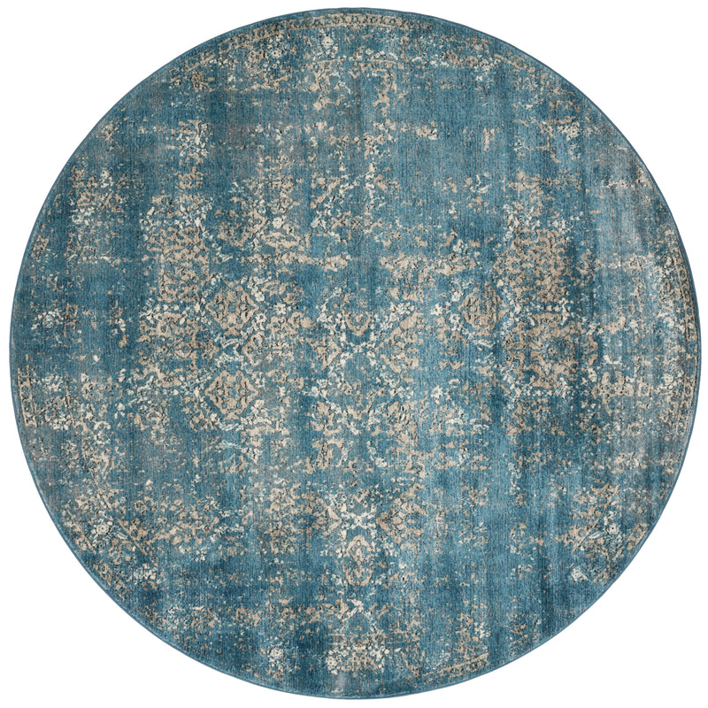 Loloi Rugs Millennium Collection Rug in Blue, Taupe - 7.6 x 7.6 feet