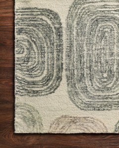 Loloi Rugs Milo Collection Rug in Dk. Grey, Neutral - 8.5 x 12 feet