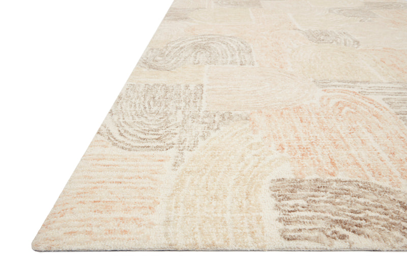 Loloi Rugs Milo Collection Rug in Peach, Pebble - 9.3 x 13 feet