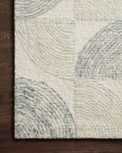 Loloi Rugs Milo Collection Rug in Slate, Denim - 9.3 x 13 feet