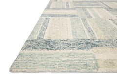 Loloi Rugs Milo Collection Rug in Aqua, Denim - 9.3 x 13 feet