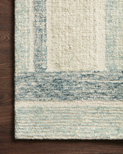 Loloi Rugs Milo Collection Rug in Aqua, Denim - 8.5 x 12 feet