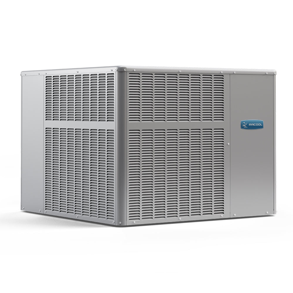 MRCOOL 4 Ton 14 SEER 115K BTU Heat Horizontal or Down Flow Package Air Conditioner and Gas, MPG48S108M414A