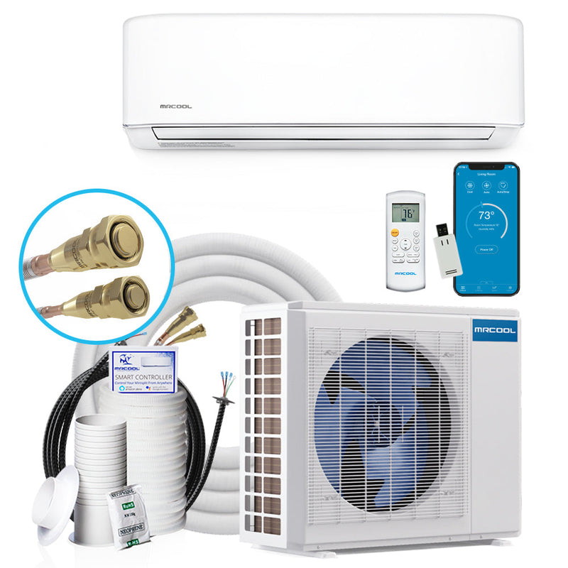 MRCOOL DIY 12K BTU Ductless Mini Split Heat Pump Complete System, Energy Star, 4th Gen, DIY-12-HP-WM-115C25