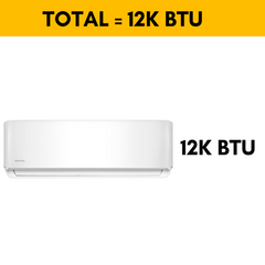 MRCOOL DIY 12K BTU Ductless Mini Split Heat Pump Complete System, Energy Star, 4th Gen, DIY-12-HP-WM-115C25