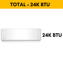 MRCOOL DIY 24K BTU Ductless Mini Split Heat Pump Complete System, Energy Star, 4th Gen, DIY-24-HP-WM-230C25