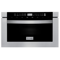 ZLINE Appliance Package - 48 in. Gas Range, Range Hood, Microwave Drawer, 3 Rack Dishwasher, Refrigerator, 5KPR-RGRH48-MWDWV