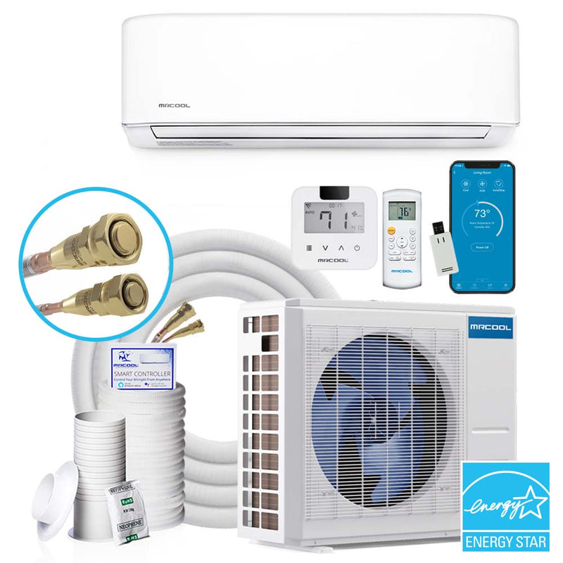 MRCOOL DIY 12,000 BTU Ductless Mini-Split Air Conditioner and Heat Pump, DIY-12-HP-115B25