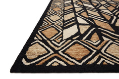 Loloi Rugs Nala Collection Rug in Black, Beige - 8.5 x 12 feet