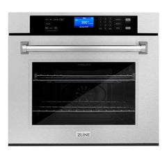 ZLINE 30 in. Professional 5.0 cu.ft. Single Wall Oven in DuraSnow® Stainless Steel with Self-Cleaning, AWSS-30