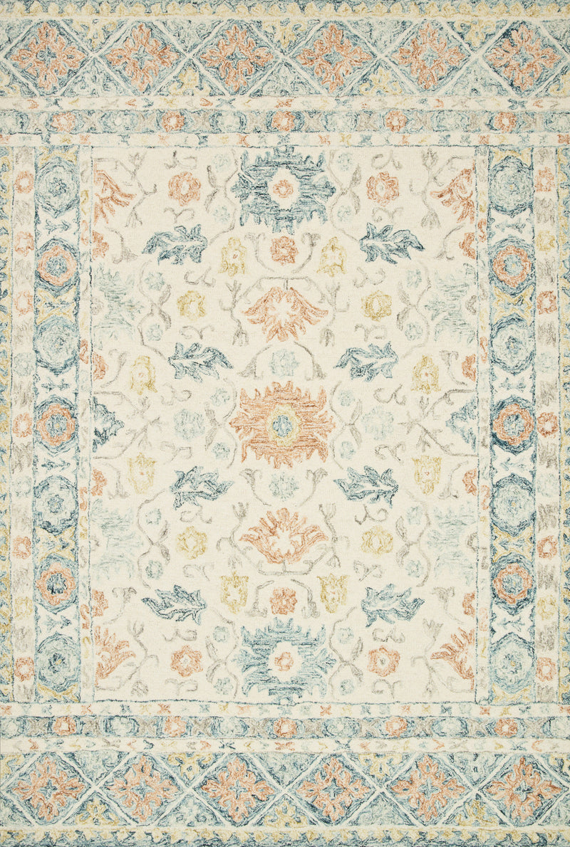 Loloi Rugs Norabel Collection Rug in Ivory, Multi - 9.3 x 13 feet