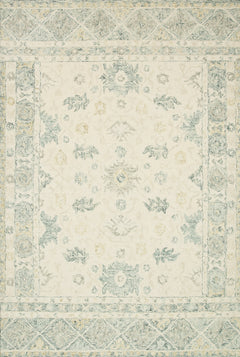 Loloi Rugs Norabel Collection Rug in Ivory, Slate - 9.3 x 13 feet