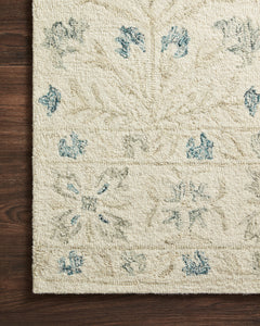 Loloi Rugs Norabel Collection Rug in Ivory, Grey - 8.5 x 12 feet
