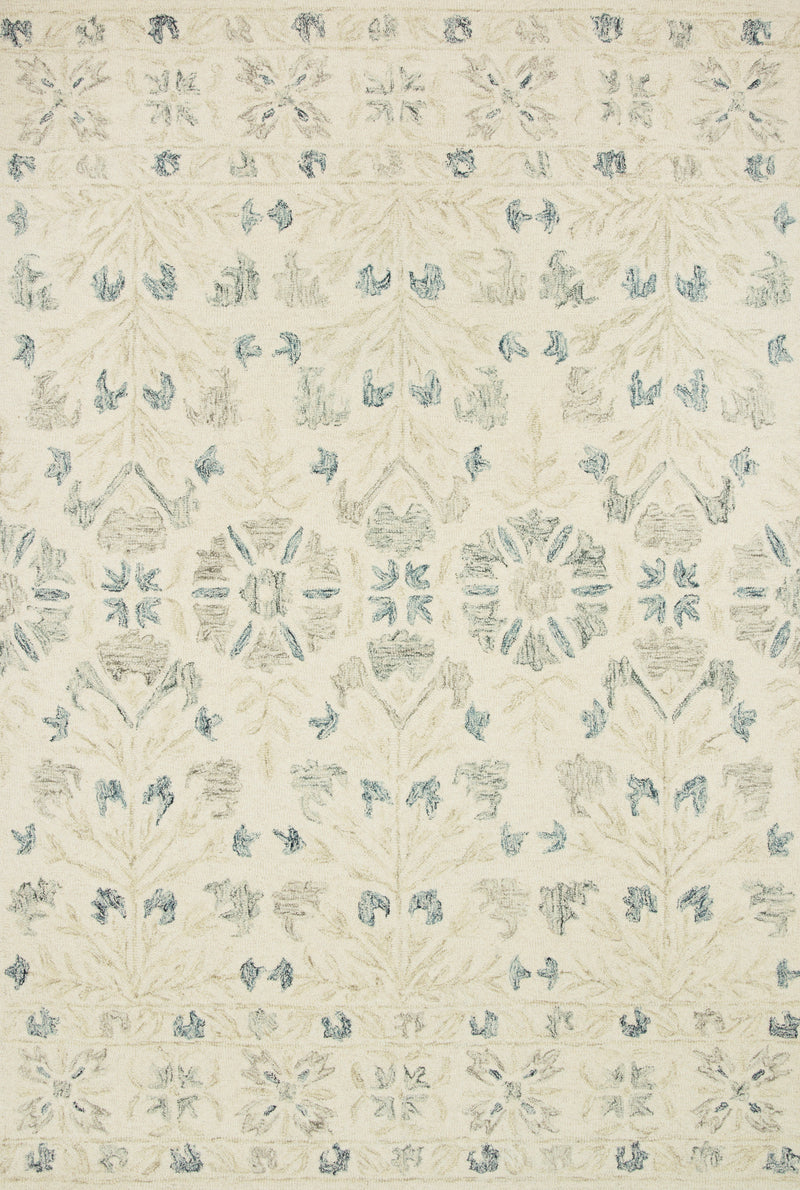 Loloi Rugs Norabel Collection Rug in Ivory, Grey - 9.3 x 13 feet