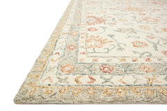 Loloi Rugs Norabel Collection Rug in Ivory, Rust - 9.3 x 13 feet