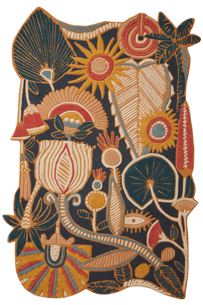 Loloi Rugs Optimism Collection Rug in Denim, Sunset - 7.8 x 9.8 feet