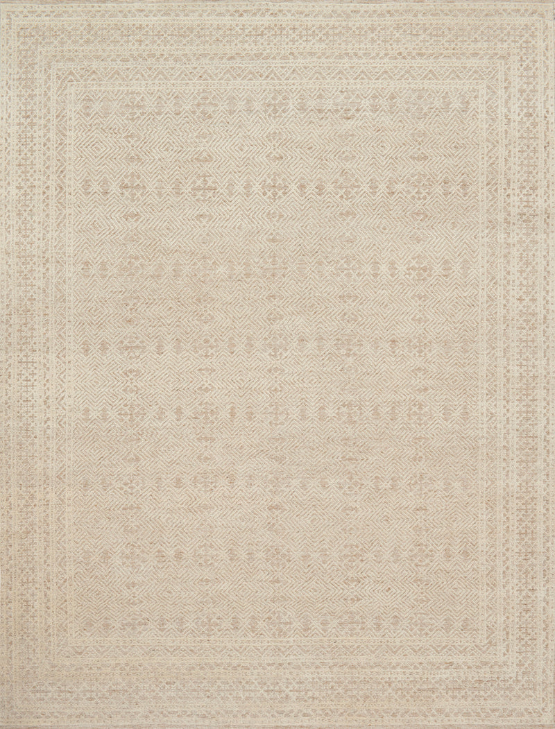 Loloi Rugs Origin Collection Rug in Oatmeal, Ivory - 4 x 6 feet