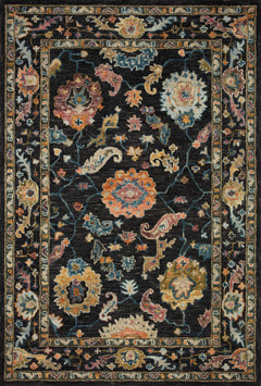 Loloi Rugs Padma Collection Rug in Black, Multi - 9.3 x 13 feet