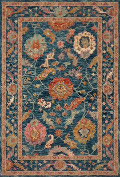 Loloi Rugs Padma Collection Rug in Marine, Multi - 9.3 x 13 feet