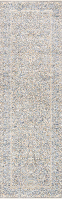 Loloi Rugs Pandora Collection Rug in Stone, Gold - 7.8 x 7.8 feet